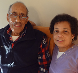 Leonard Lane with his daughter, Lenora Lane